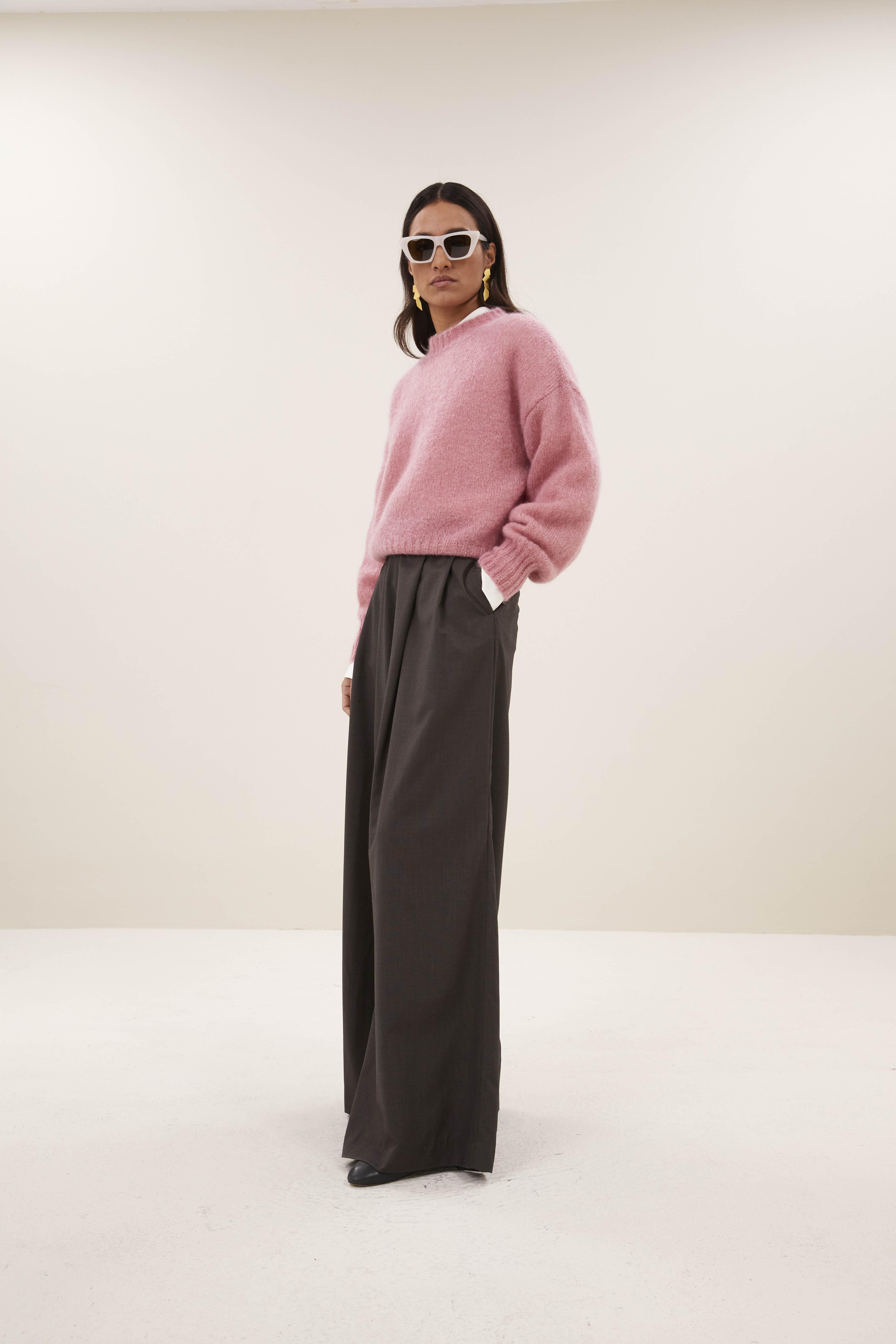 By-Bar Sonny Ash Rose Mohair Pullover Damen altrosa